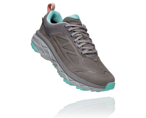 Hoka One One Challenger Low GORE-TEX Womens UK - Grey Walking Shoes - FSLEM3612